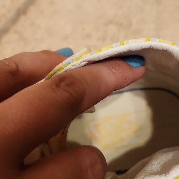 Vans Sk8-Hi Tops Tapered Swirl Lime Cream Men's 4.5 Women's 6 - Picture 8 of 9